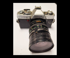 13.	Minolta XG9 Film Camera with 28-70mm f/3.5-3.8 Lens. More below