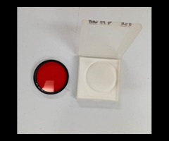 18.	B+W 55mm 090 5X (Red) Filter in case.